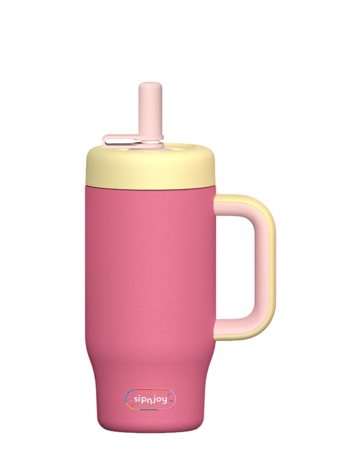SipnJoy - HandleHug Tumbler | 550 ml - Pembe