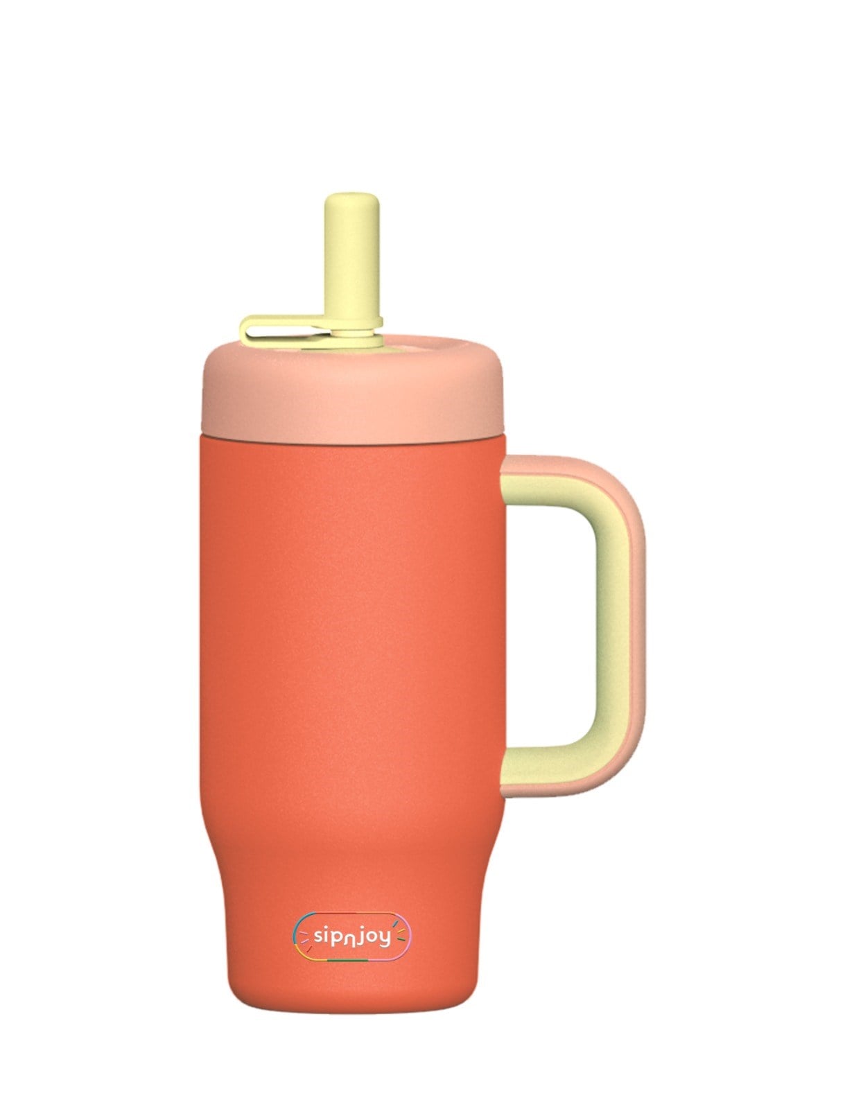 SipnJoy - HandleHug Tumbler | 550 ml - Turuncu