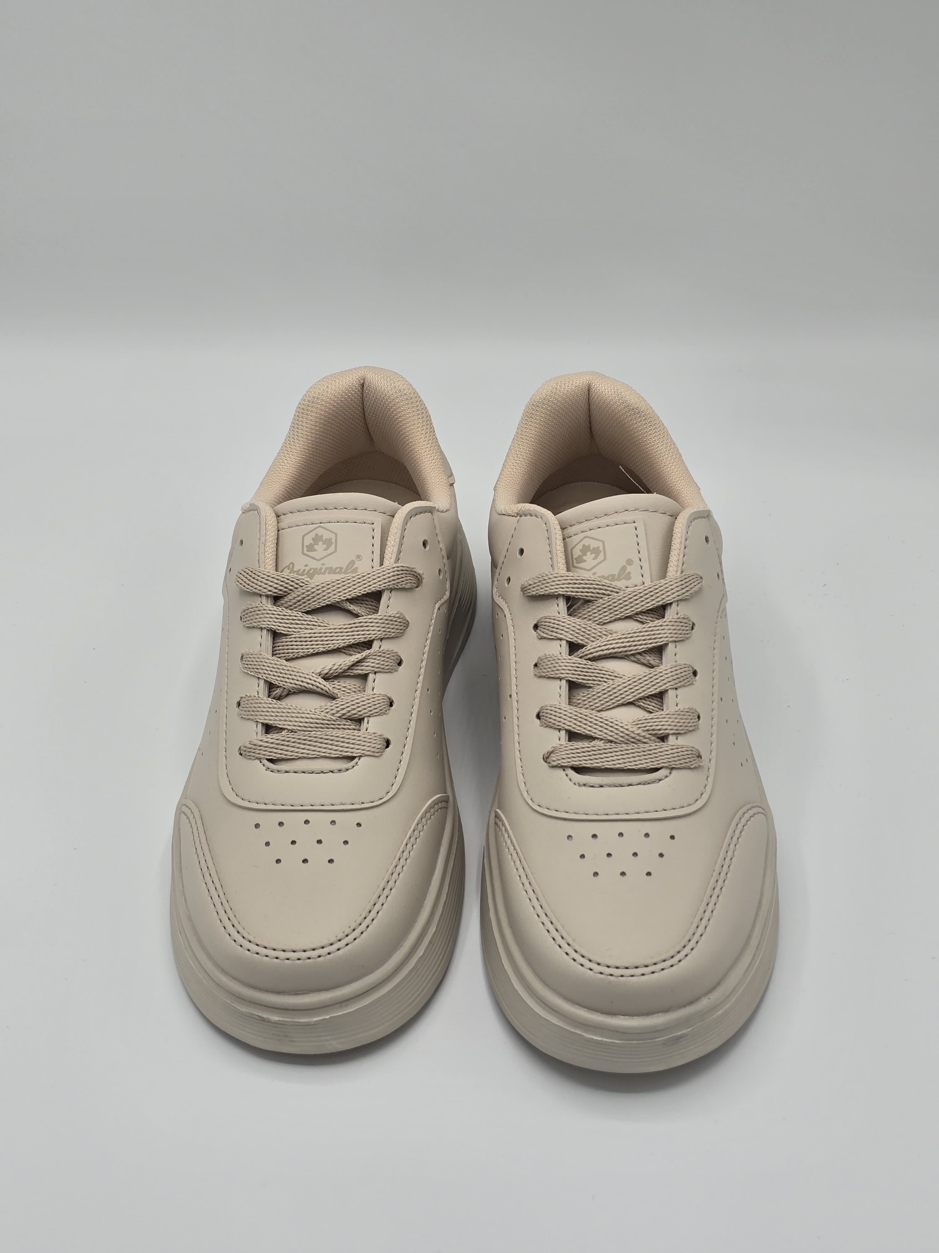 Luvesta Düz Desenli Sneaker Bej