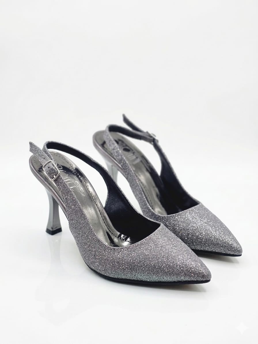 luvestashoes açık topuklu simli kadeh topuk stiletto