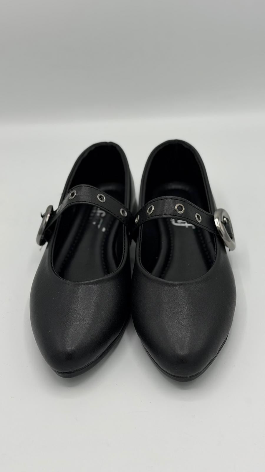 LUVESTASHOES GÜMÜŞ TOKALI SİVRİ BURUN BABET