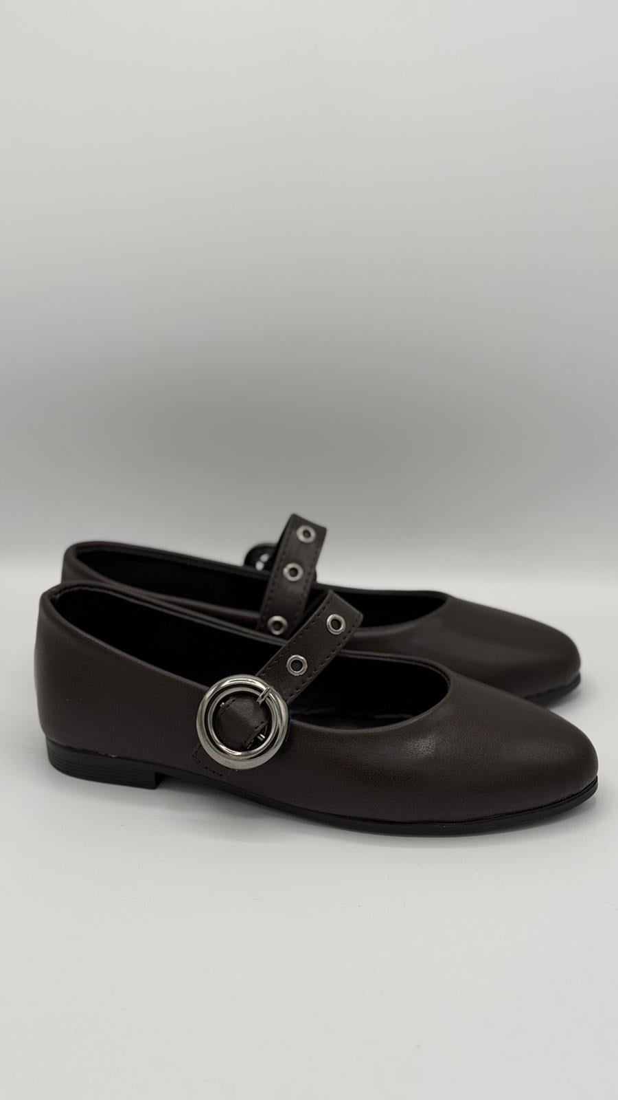 LUVESTASHOES GÜMÜŞ TOKALI SİVRİ BURUN BABET