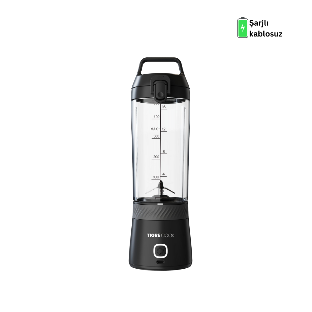 TIGRECOOK Blender Kişisel Taşınabilir Kablosuz Mikser ve Smoothie Makinesi, Güçlü, Şarj Edilebilir, 350 ML