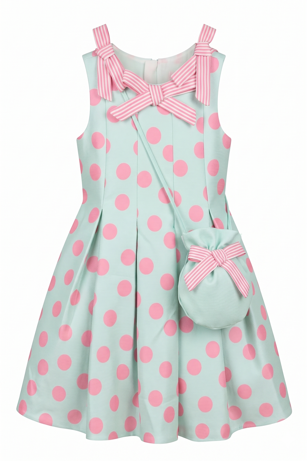 Minty Dot Elbise