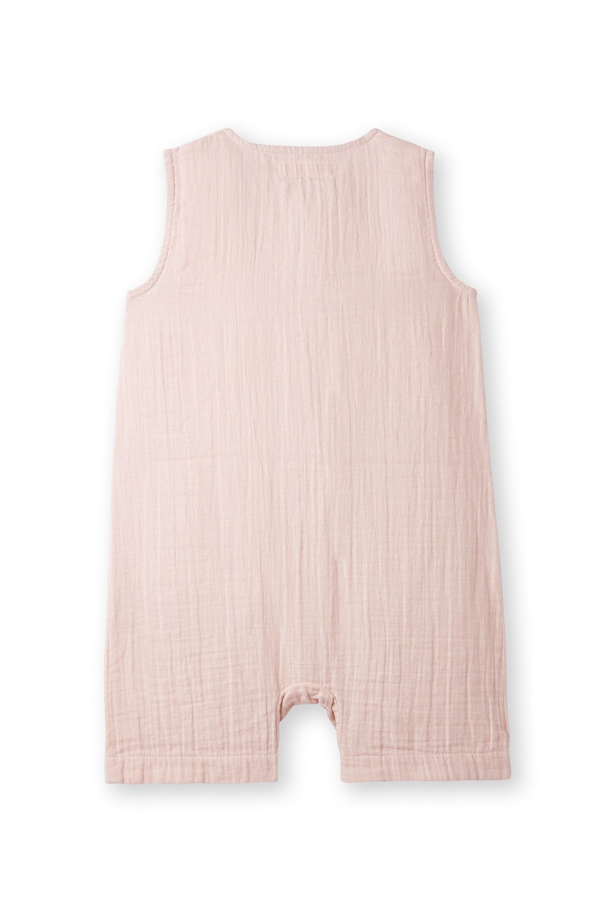 Pembe Müslin Kolsuz Romper
