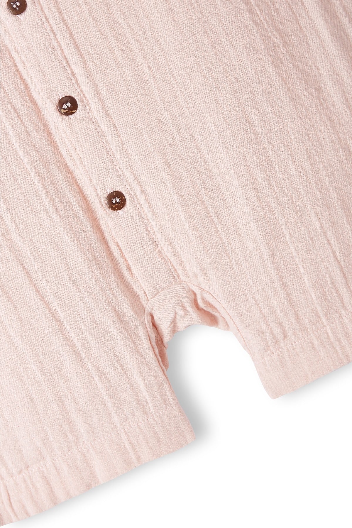 Pembe Müslin Kolsuz Romper