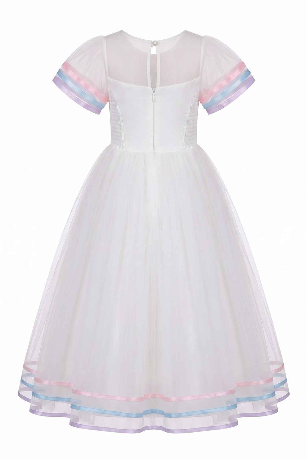Rainbow Unicorn Tulle Elbise