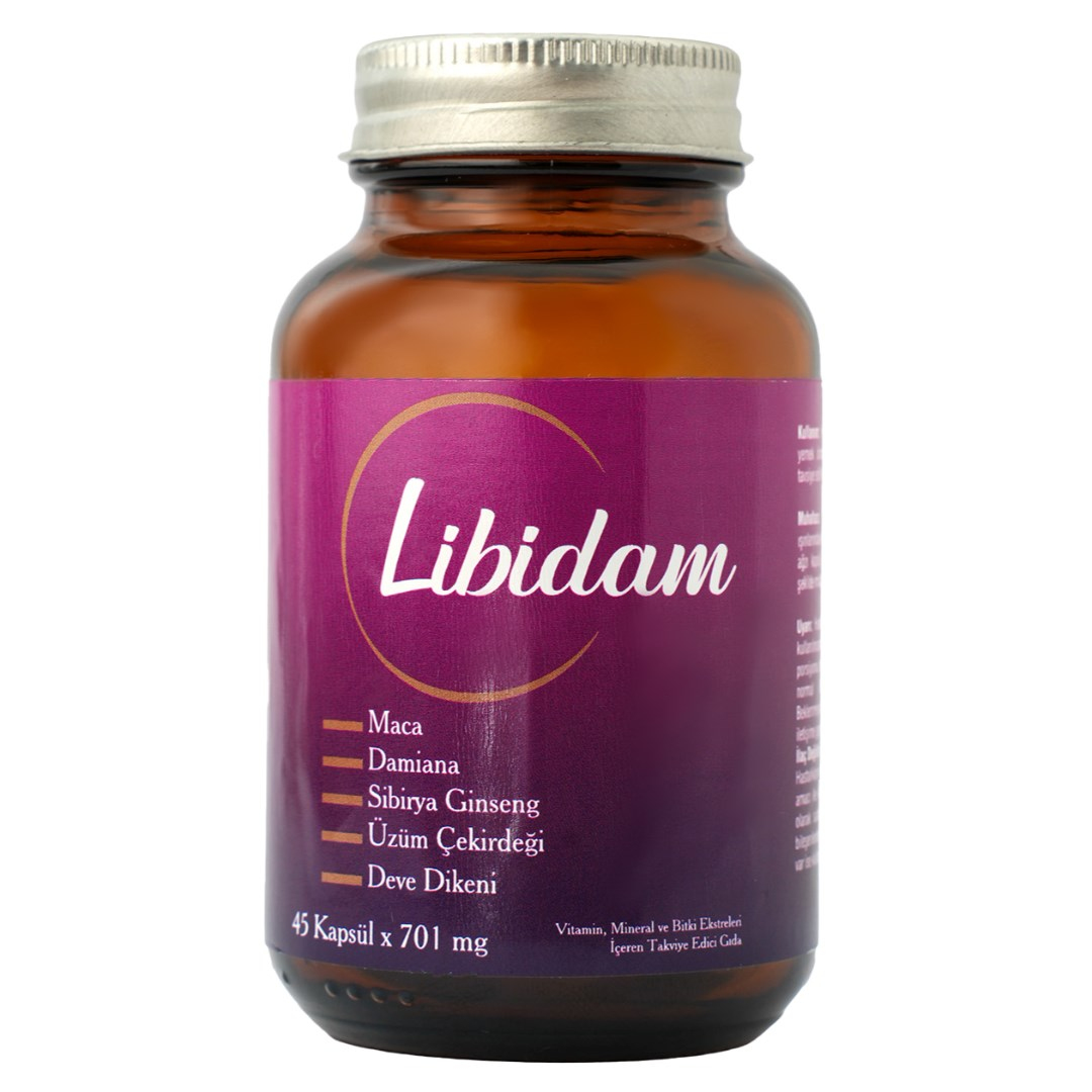 LIBIDAM VITAMIN, MINERAL VE BITKI EKSTRELERI ICEREN TAKVIYE EDICI GIDA 45 KAPSÜL