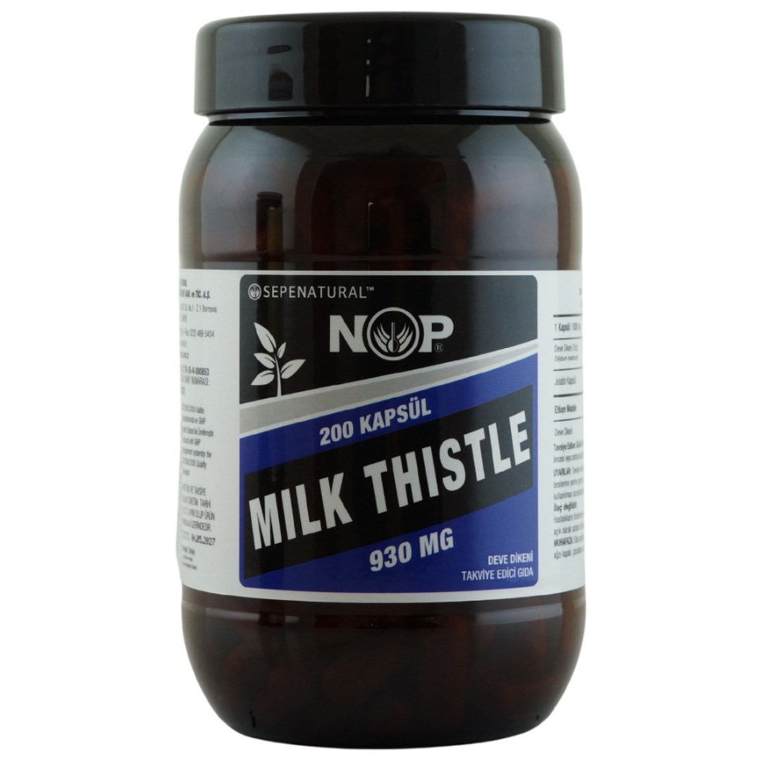 NOP  DEVEDİKENİ MILK THISTLE FULL POTENCY 200 KAPSUL X 930MG