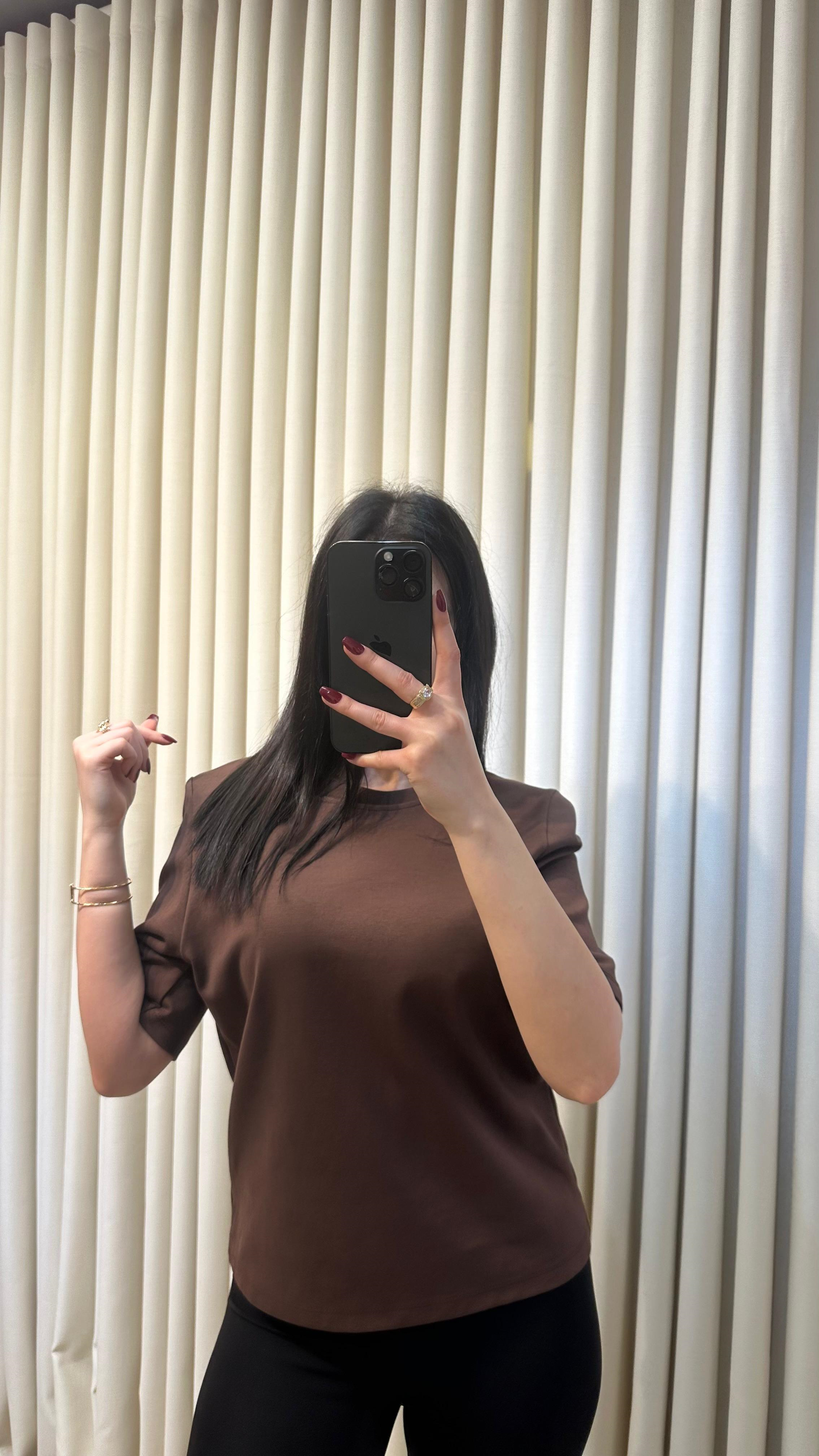 Vatkalı Acıkahve Premium Tshirt