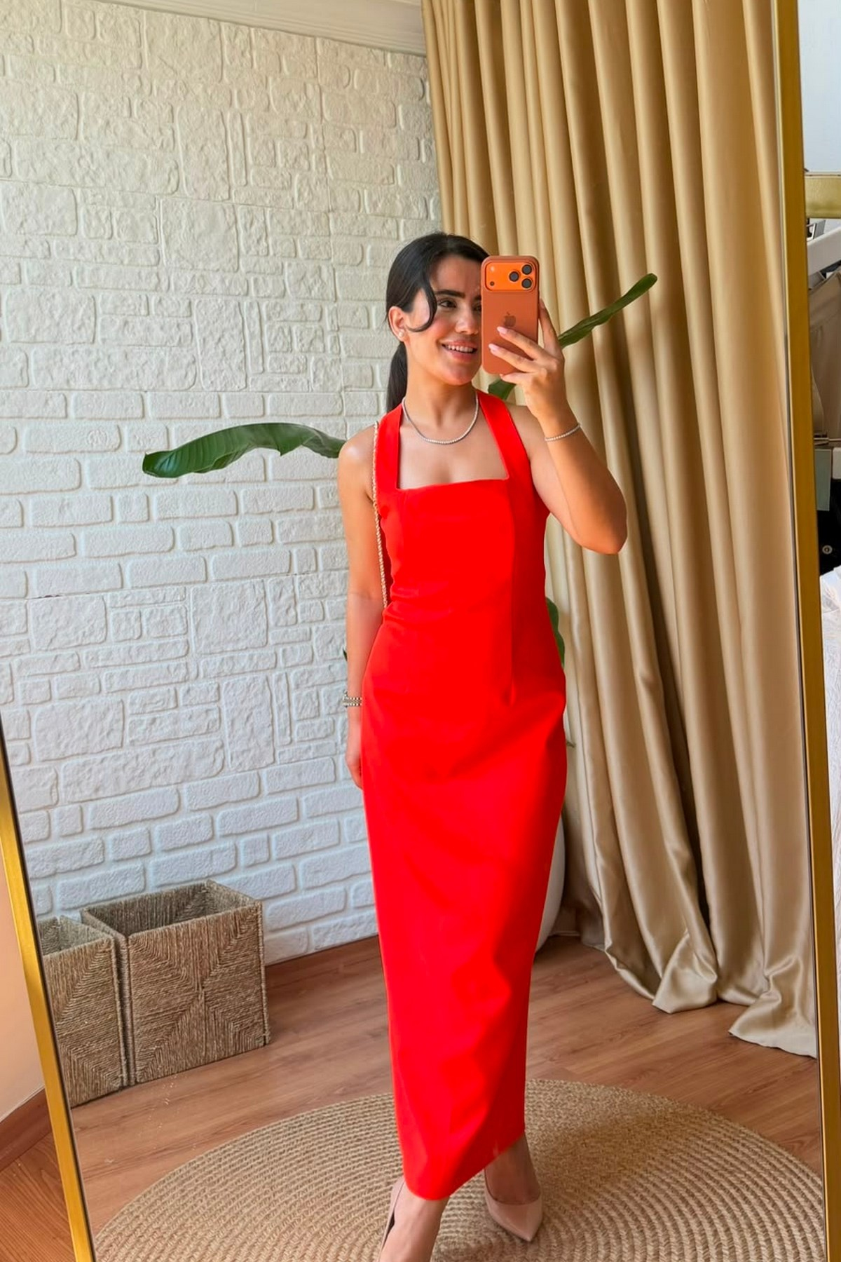 Narçiçeği Kalem Elbise