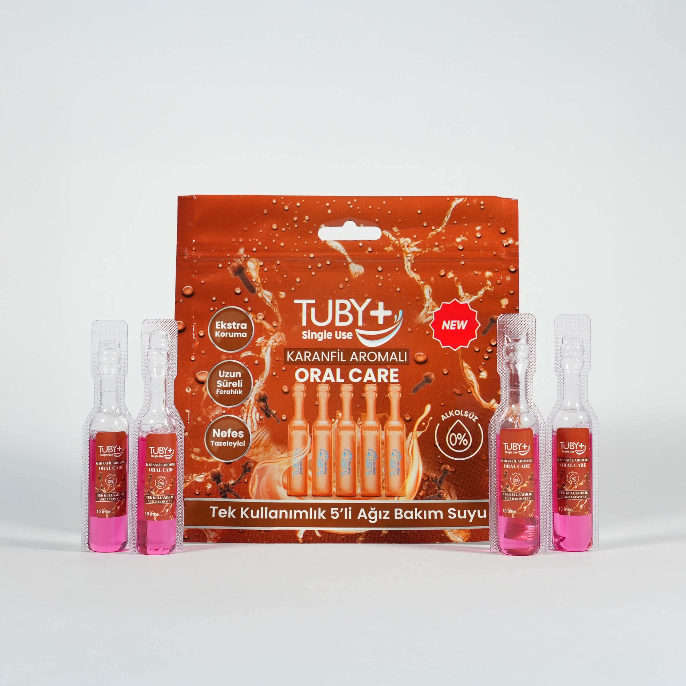 TUBY+ Nefes Tazeleyici Ağız Bakım Suyu  10ml -  Karanfil Aromalı