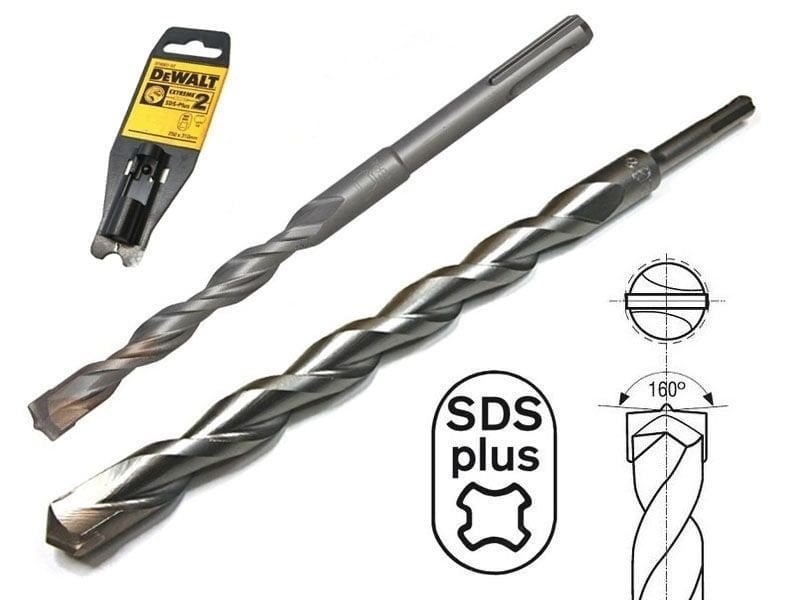 DEWALT 6 mm EXTREM 2 SDS PLUS DELİCİ MATKAP UÇLARI