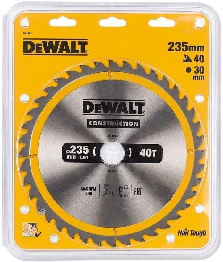 DEWALT DAİRE TESTERE BIÇAĞI 235X30mm 40 DİŞ