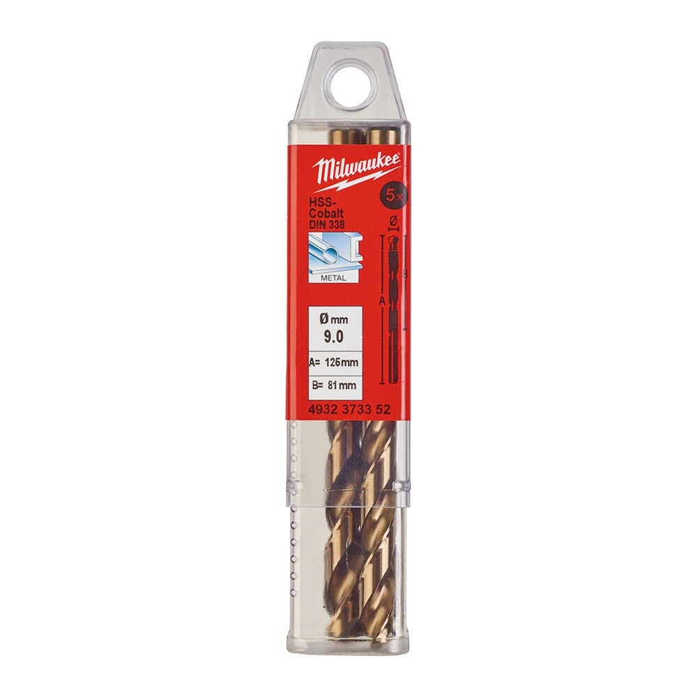 METAL MATKAP UCU HSS-G CO(ALT SERİ)9,0X 125mm 5Lİ