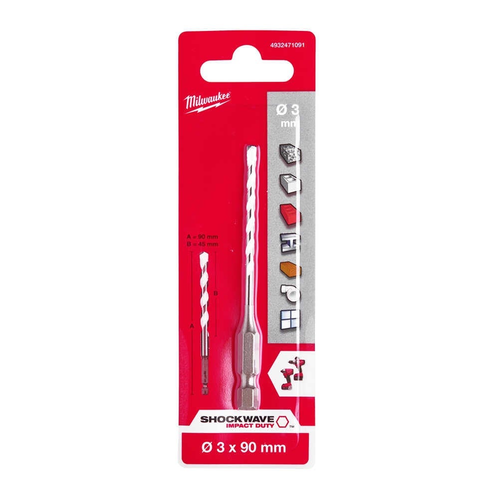 MULTİ BETON MATKAP UCU HEX GİRİŞLİ 3x45mm