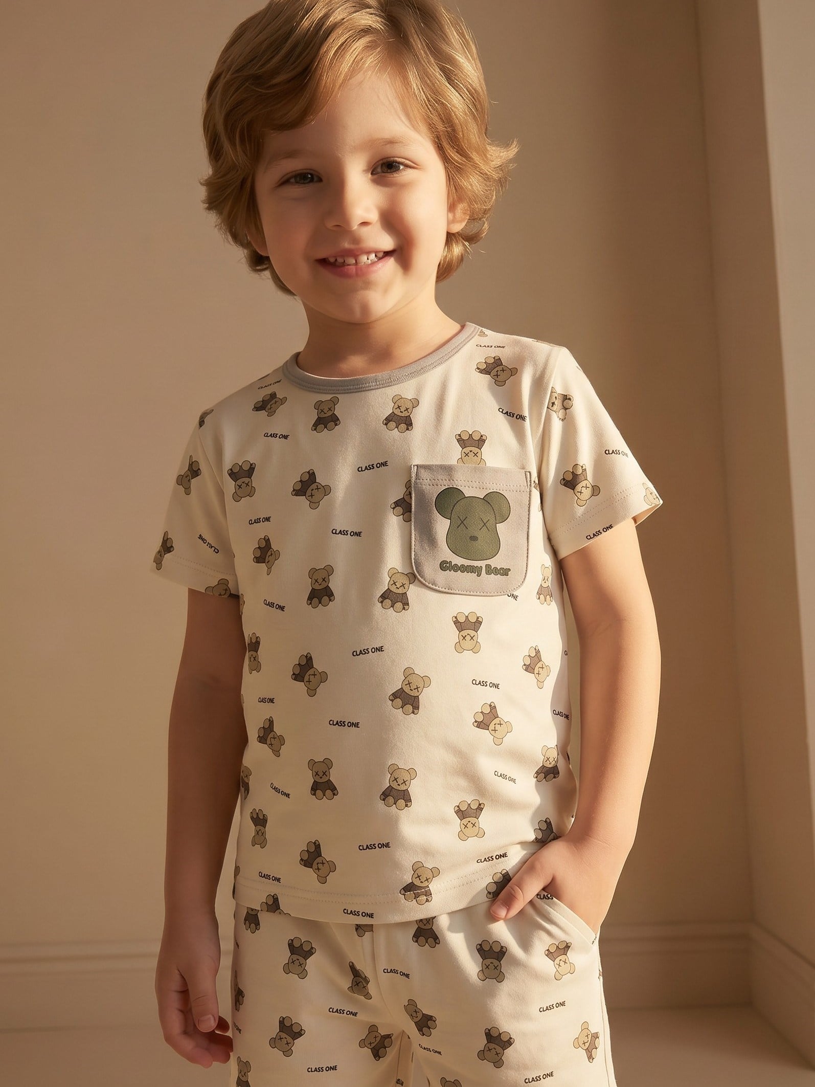Erkek Çocuk Ayıcıklı Pijama Takımı  