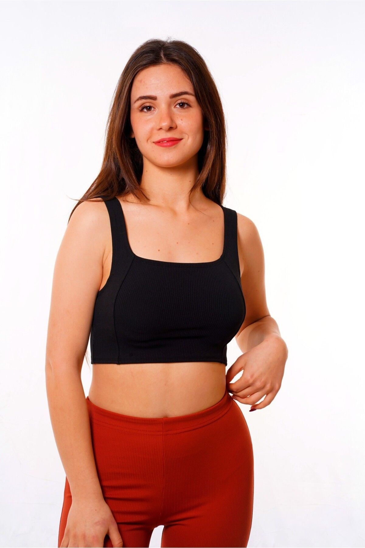 Kare Yaka Büstiyer Crop