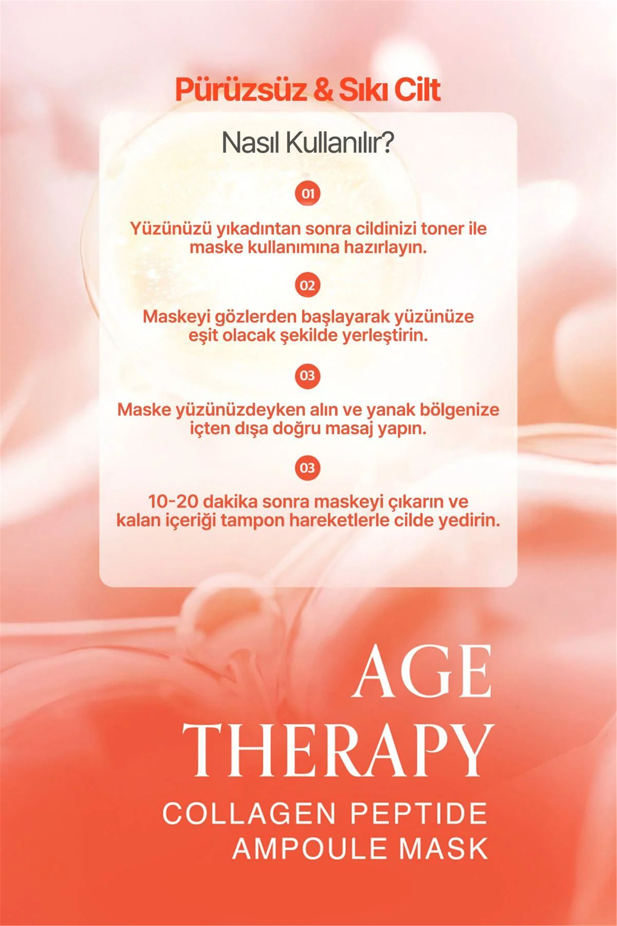 Elensilia Age Therapy Collagen Peptide Ampoule  Mask