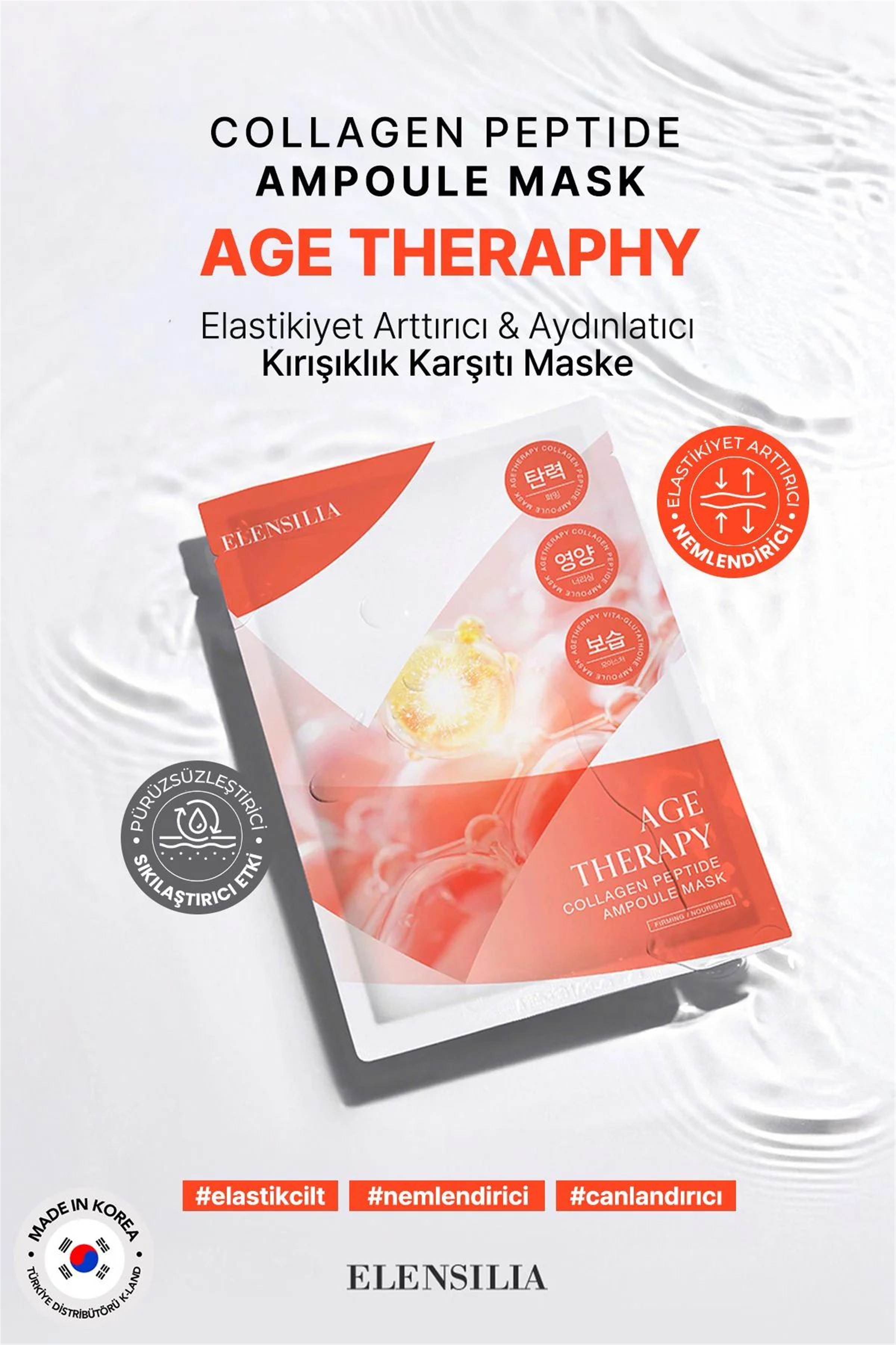 Elensilia Age Therapy Collagen Peptide Ampoule  Mask