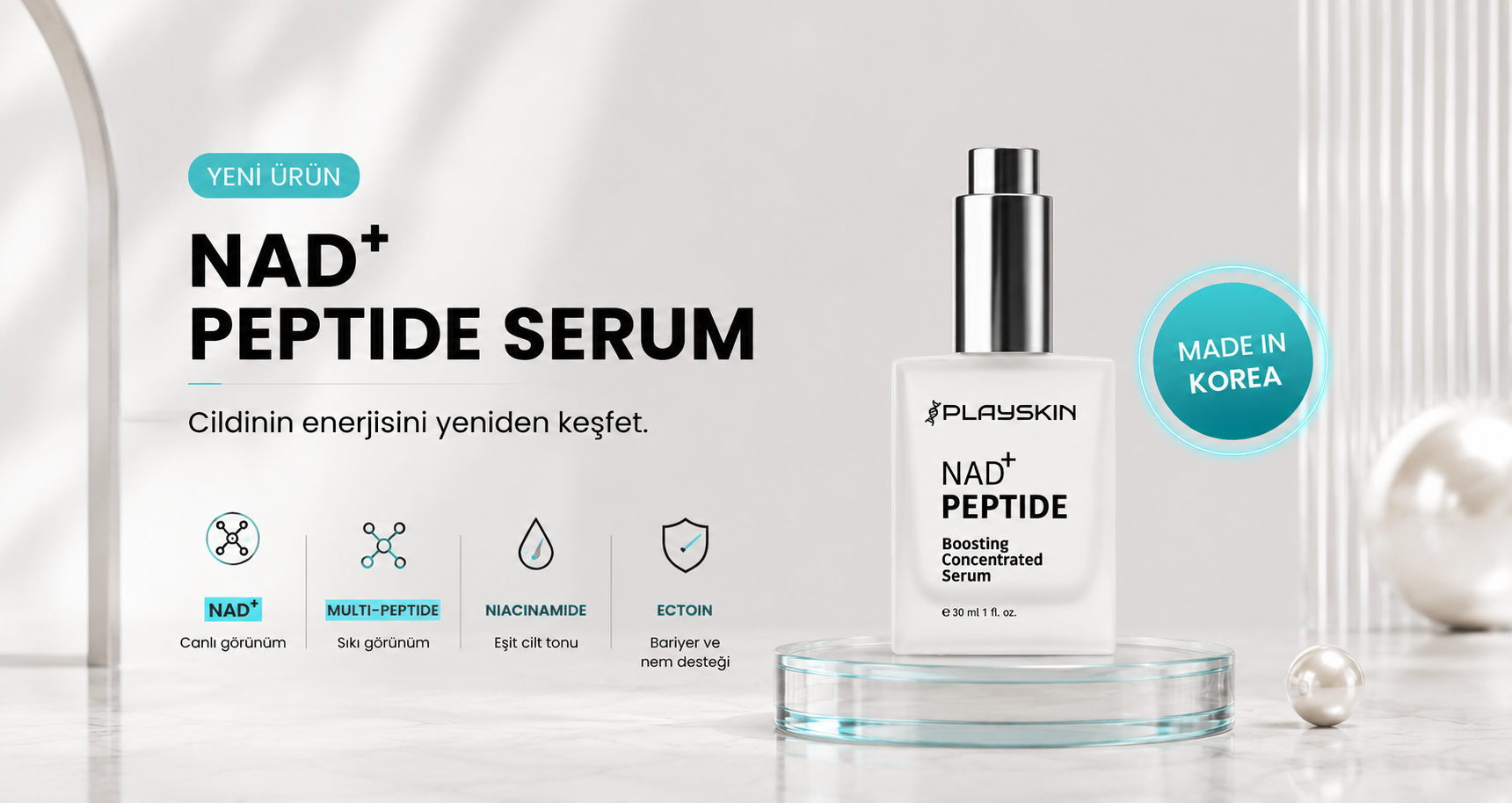 PLAYSKIN NAD PEPTIDE BOOSTER CONCENTRATED SERUM 