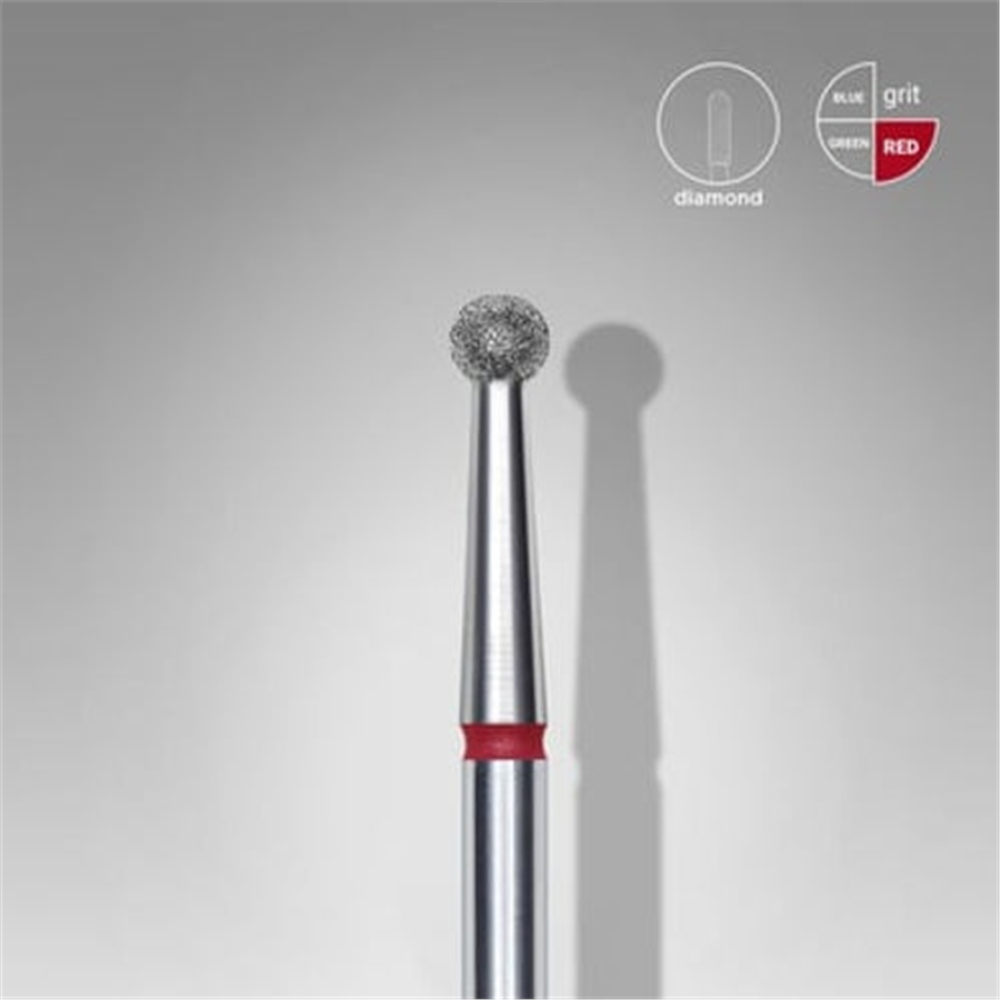 Elmas Küre Freze, Kırmızı, Çap 2,7 mm
