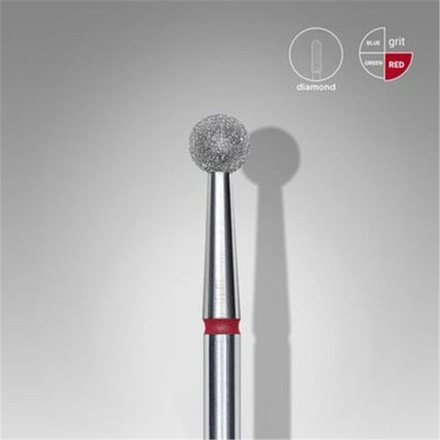 Elmas Küre Freze, Kırmızı, Çap 4 mm