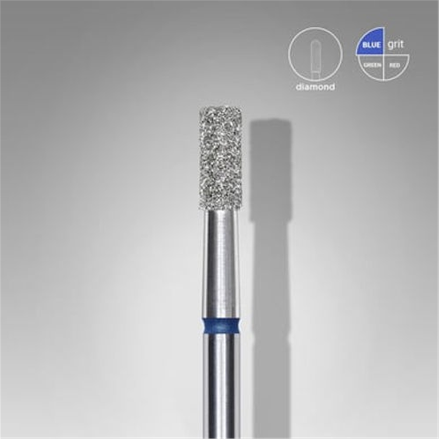 Elmas Silindir Freze, Mavi, Çap 2,5 mm, Çalışma Kısmı 6 mm
