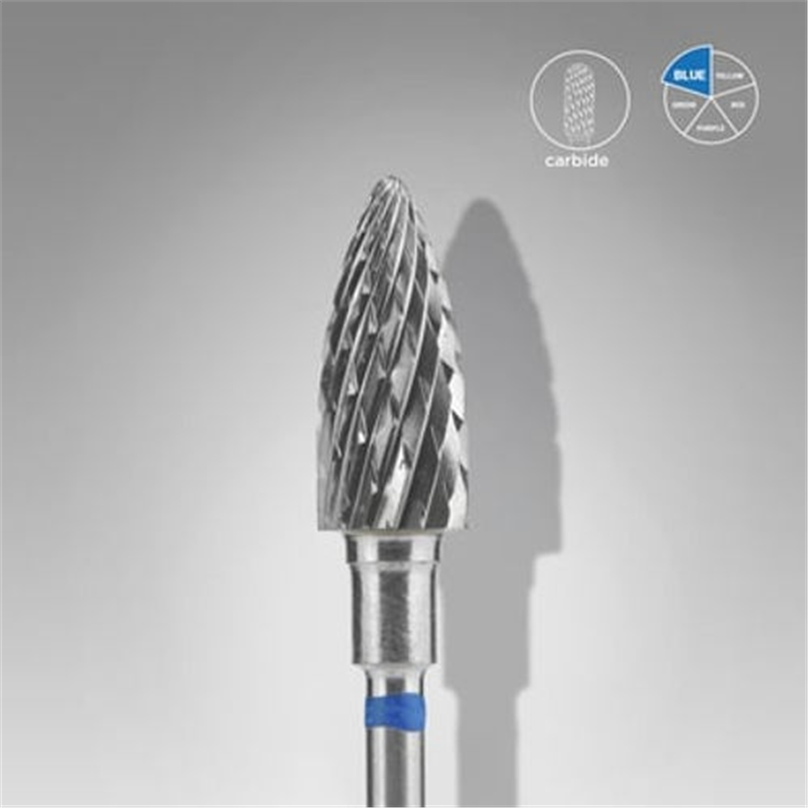 EXPERT sert alaşım kozalak freze,mavi, çap 6 mm / çalışma kısmı 14 mm