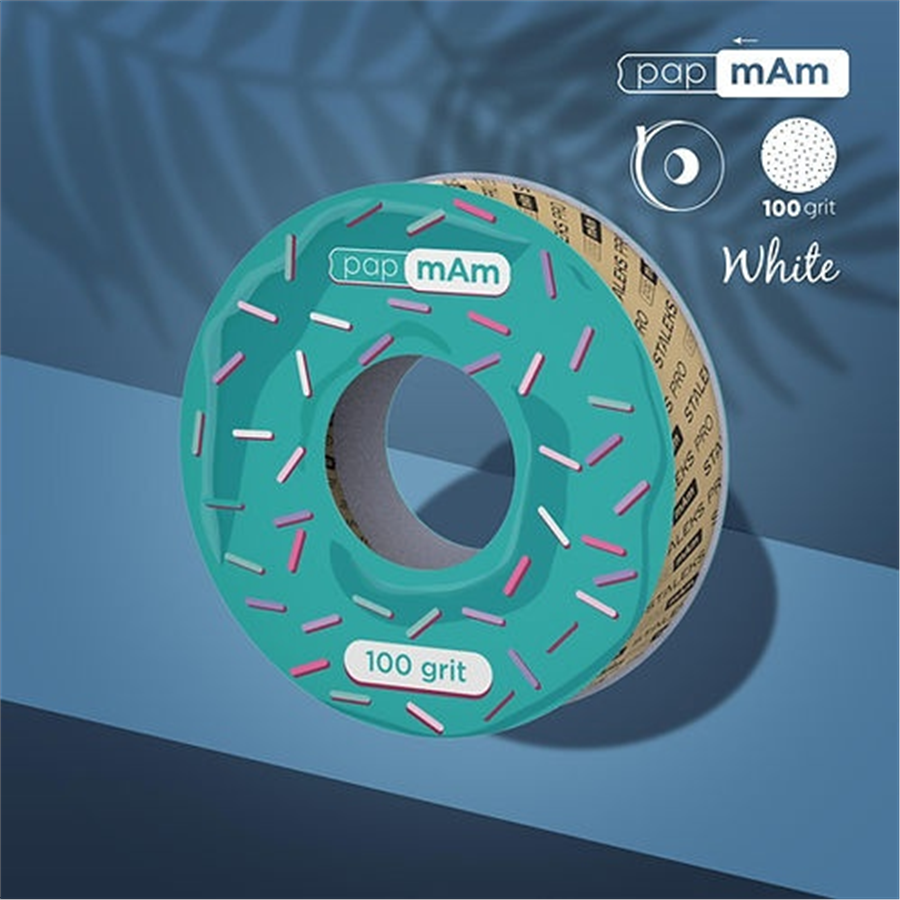 STALEKS PRO Plastik Bobin İçin EXPERT Yedek PapmAm Beyaz Bant Törpü Bloğu, 100 G