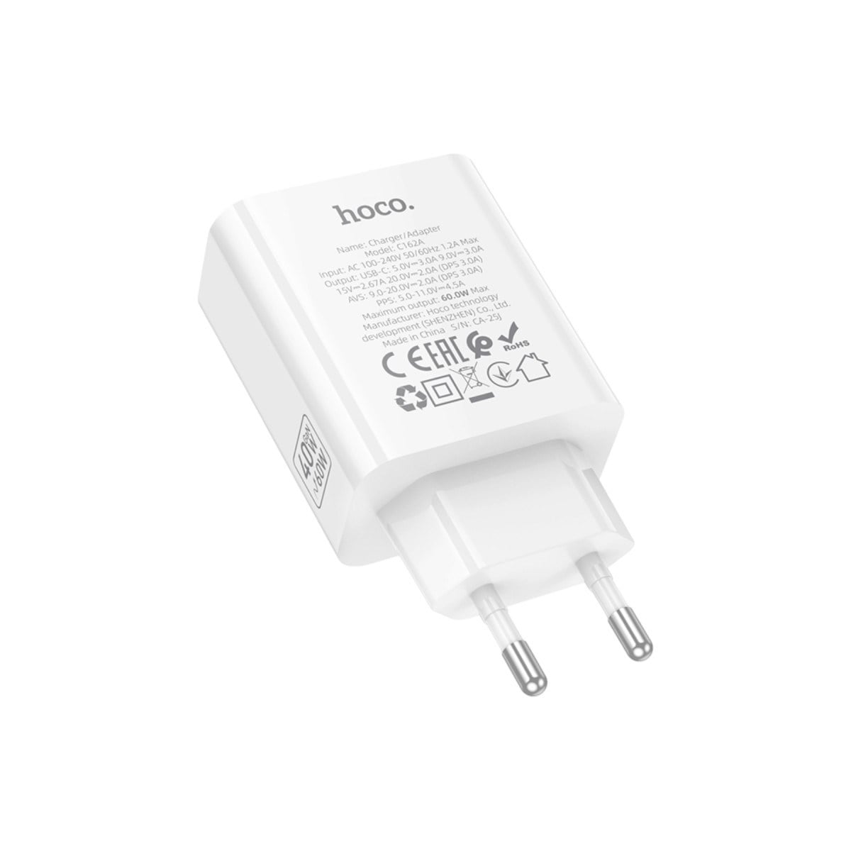 Hoco C162A 40W PD Type-C Şarj Adaptörü