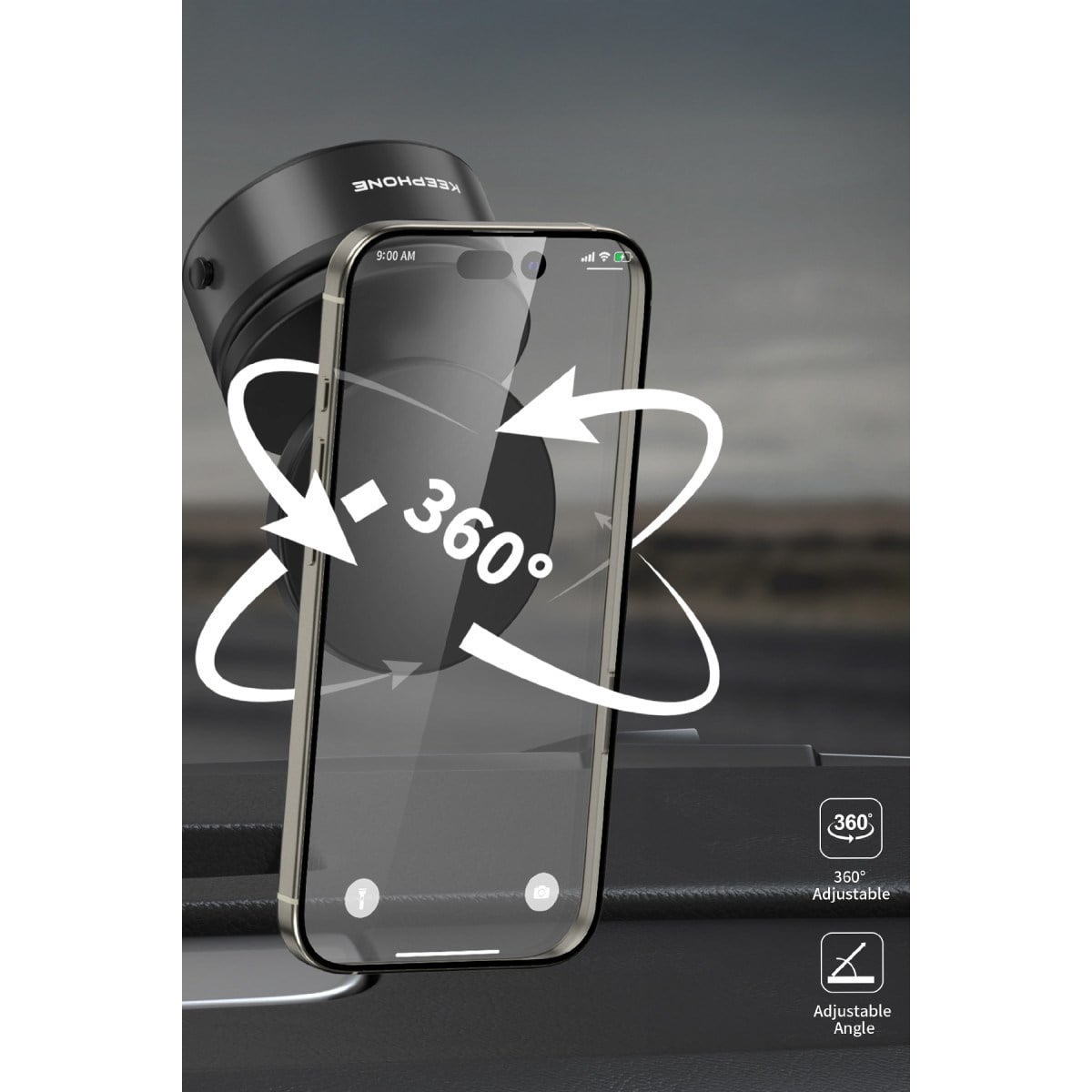 Keephone CR107 Vakumlu Magsafe Telefon Tutucu