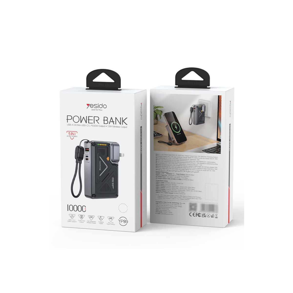Yesido YP89 5in1 Magsafe Standlı Powerbank