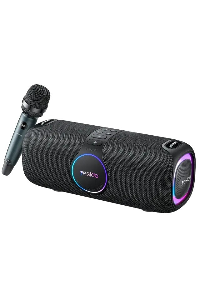 Yesido YSW21 2 Adet 40W ve 2 Adet 20W Dahili BT 5.0 RGB Kablosuz Hoparlör - Siyah