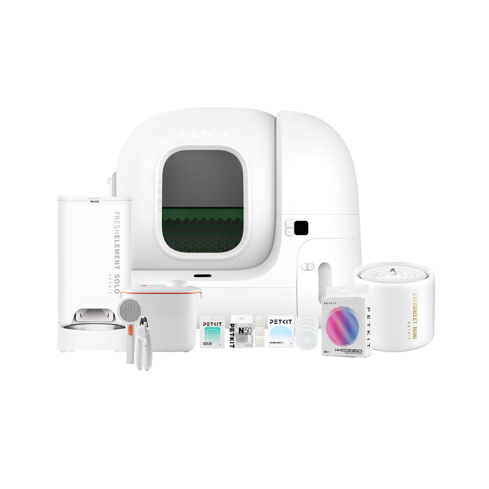 Petkit Pura Max 2 Kedi Tuvaleti, Fresh Element Solo Besleme Ünitesi, Eversweet 5 Mini Su Pınarı Ve Aksesuar Paketi