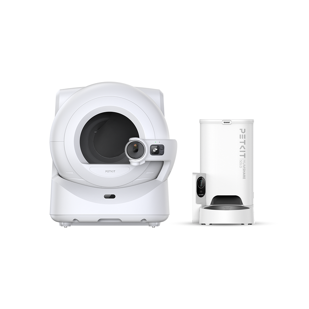 Petkit Purobot Ultra Akıllı Kedi Tuvaleti ve Yumshare Solo Kameralı Akıllı Mama Kabı Paketi