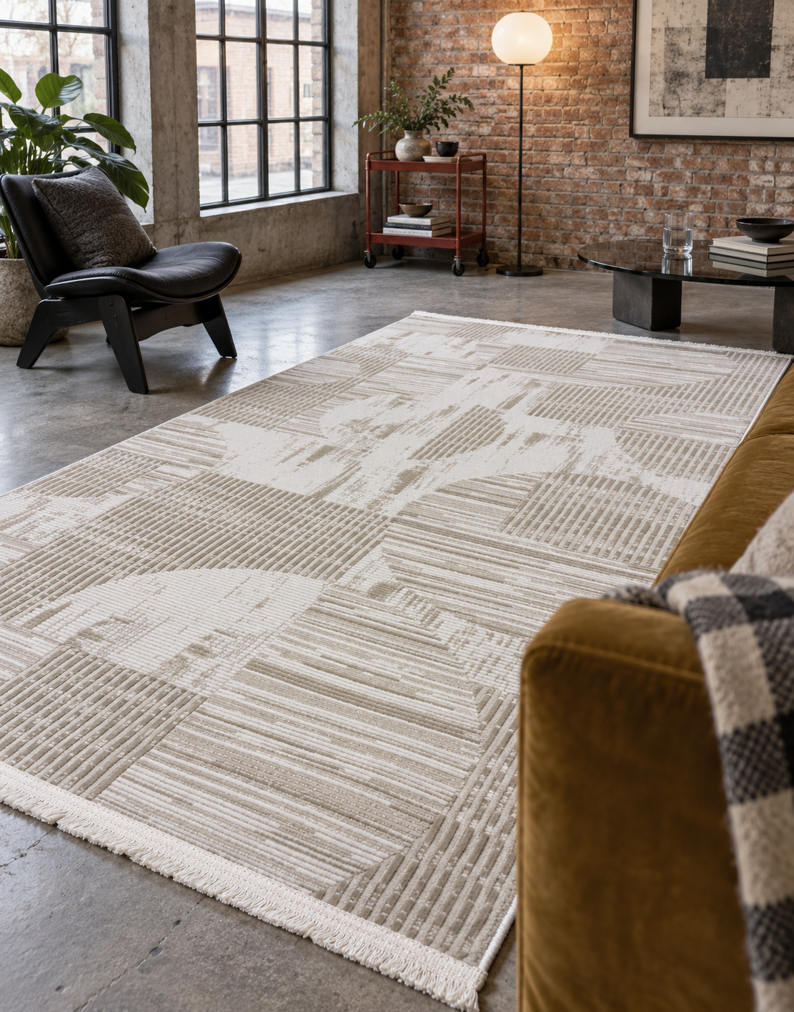 ALYA HALI 1338A BEİGE/CREAM