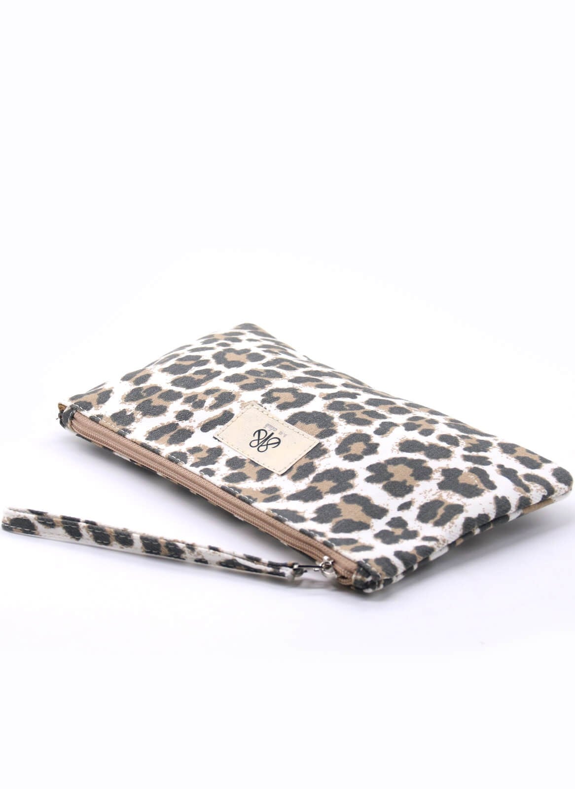 Clutch Çanta Beyaz Leopar
