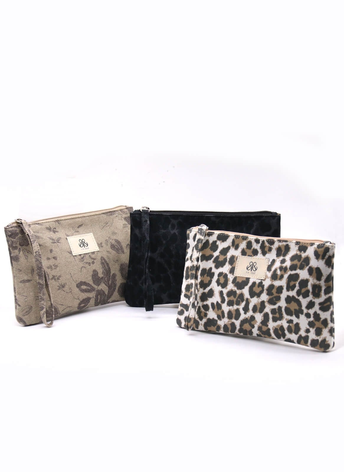 Clutch Çanta Siyah Leopar