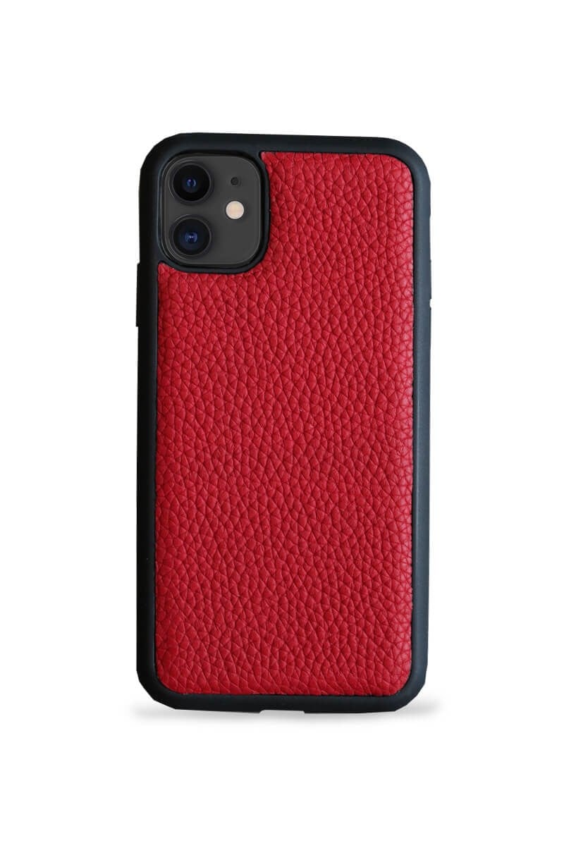 Deri iPhone Kılıf 11 Kırmızı Togo