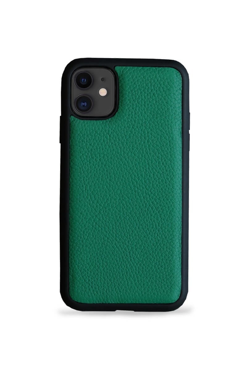 Deri iPhone Kılıf 11 Koyu Yeşil Togo