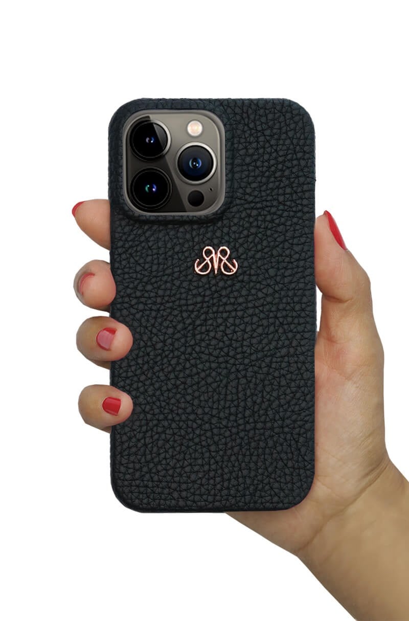 Deri iPhone Kılıf 11 Pro Max  Siyah Togo