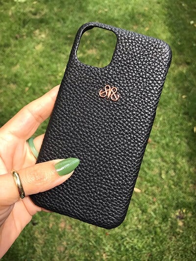 Deri iPhone Kılıf 11 Pro Max  Siyah Togo