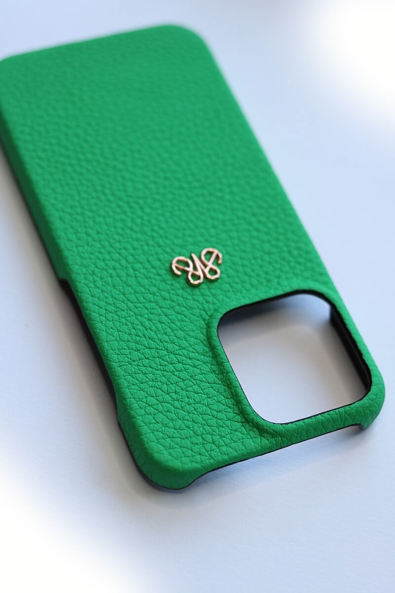 Deri iPhone Kılıf 11 Pro Max Yeşil Togo