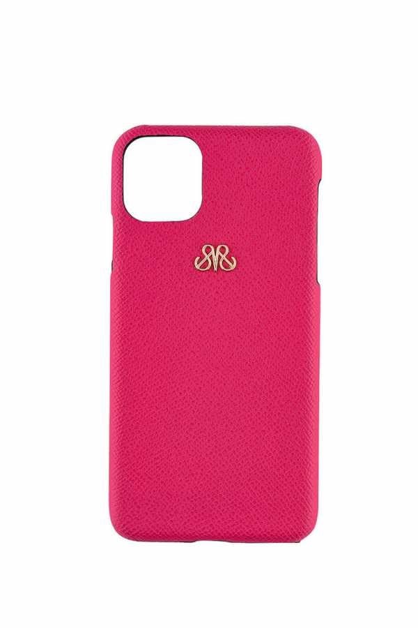 Deri iPhone Kılıf 11 Pro Pembe Saffiano