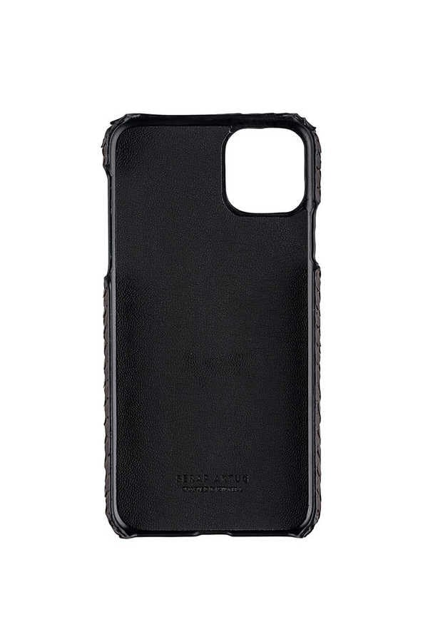 Deri iPhone Kılıf 11 Pro Sarı Piton