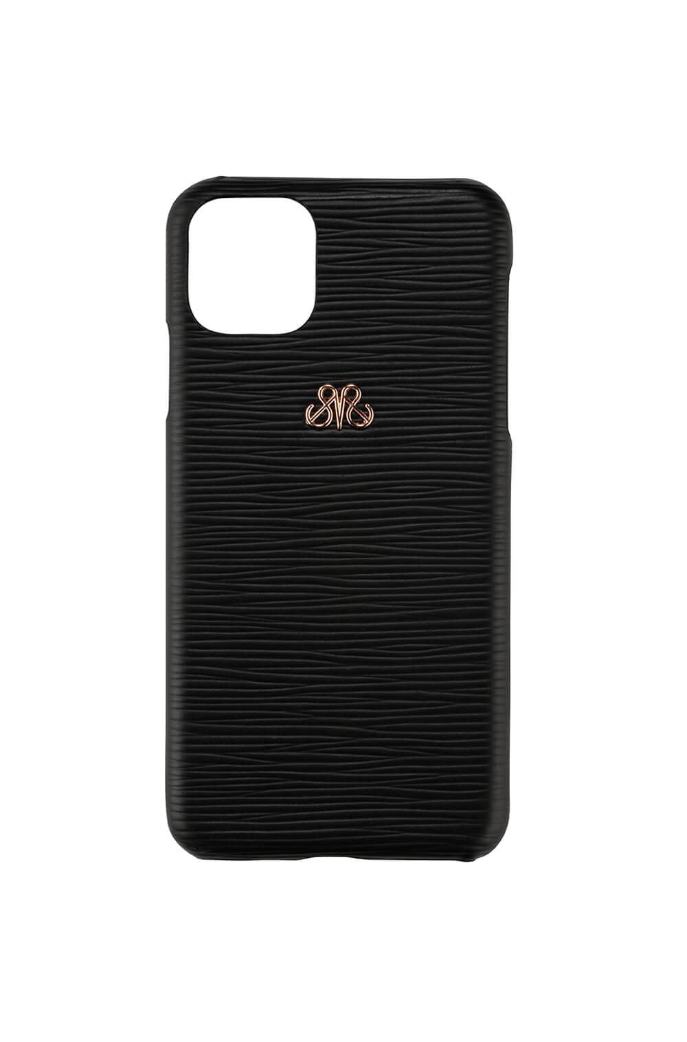 Deri iPhone Kılıf 12 Mini Siyah Epi