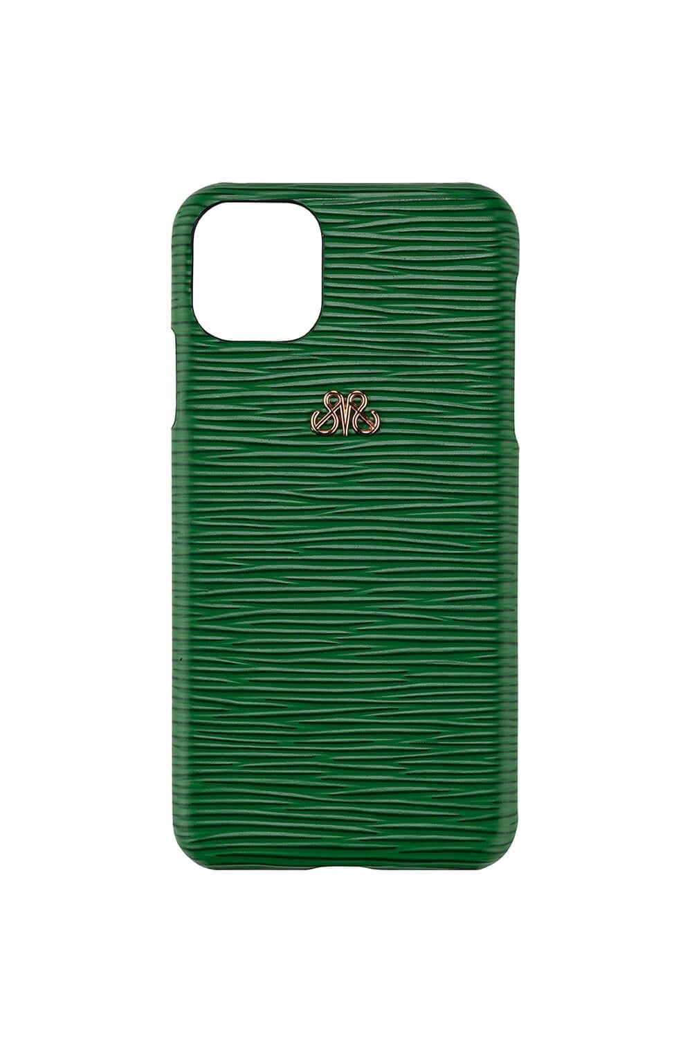 Deri iPhone Kılıf 12 Mini Yeşil Epi