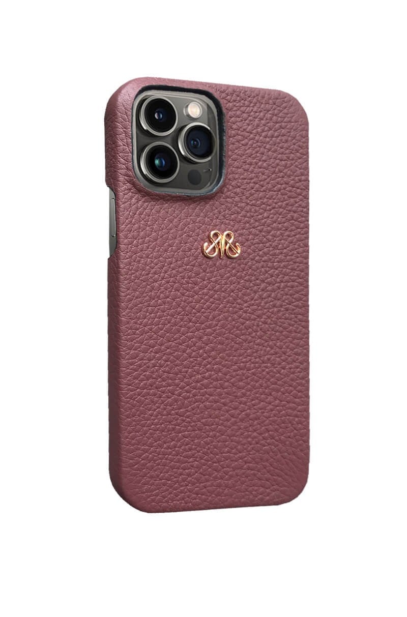 Deri iPhone Kılıf 12 Pro Max Bordo Togo Full Deri