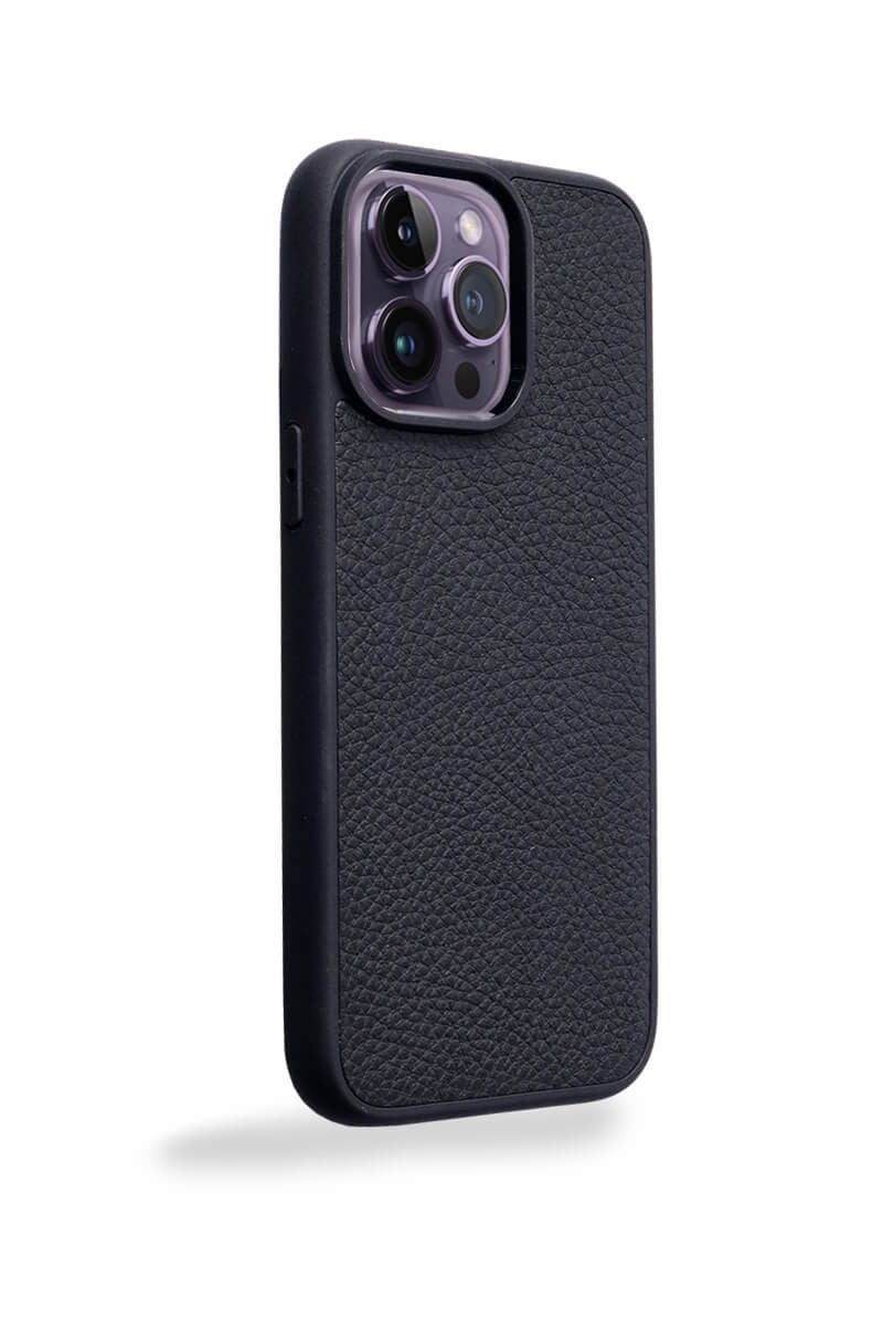 Deri iPhone Kılıf 12 Pro Max Siyah Togo